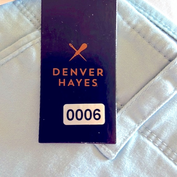 😎Denver Hayes😎 BRAND NEW😎NWT👍🏼Light Blue Chino Shorts Size 34x8 - Picture 7 of 9